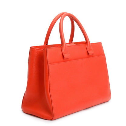 Chanel Red Grained Calfskin Small Neo Executive Shopper Tote