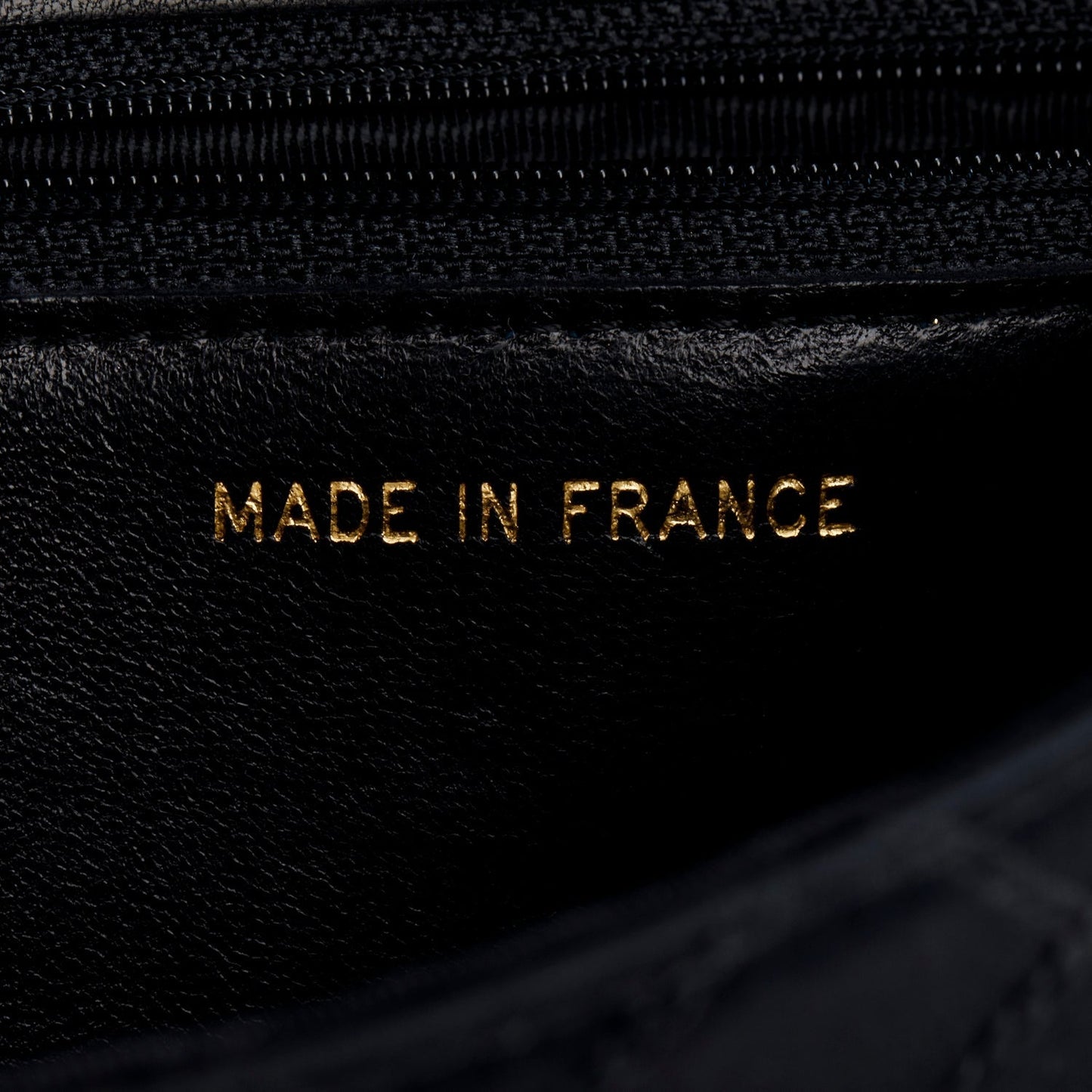 Chanel Vintage Black Satin CC Pouch