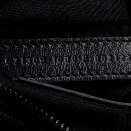 Balenciaga Black Washed Frayed Denim Crystal Le Cagole XS