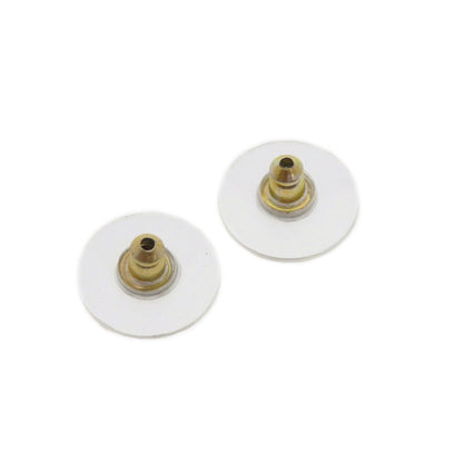 CHANEL Pierce metallic Silver COCO Mark