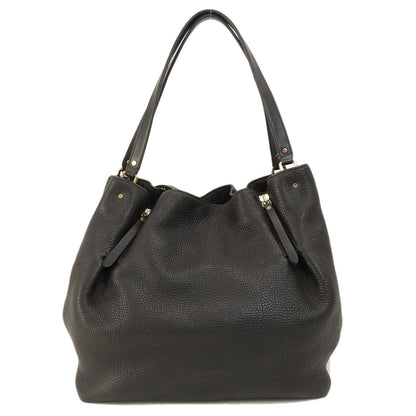BURBERRY Tote Bag leather black logo