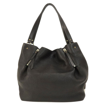 BURBERRY Tote Bag leather black logo
