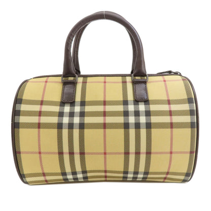 BURBERRY Handbag canvas beige Nova Check