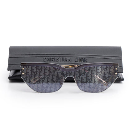 Christian Dior Black Oblique DiorClub M3U Cat-Eye Sunglasses