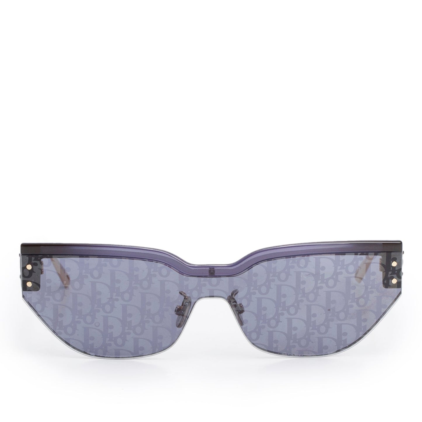 Christian Dior Black Oblique DiorClub M3U Cat-Eye Sunglasses