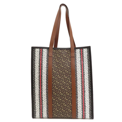 BURBERRY Tote Bag PVC Brown B logo