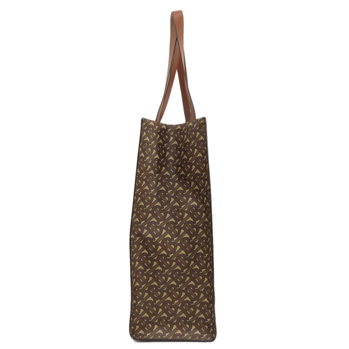 BURBERRY Tote Bag PVC Brown B logo