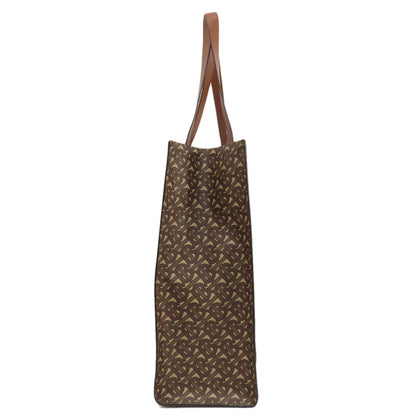 BURBERRY Tote Bag PVC Brown B logo