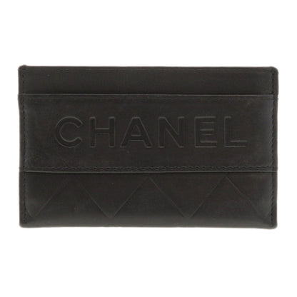 CHANEL Card Case lambskin black Logo motif Women(Unisex)