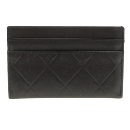 CHANEL Card Case lambskin black Logo motif Women(Unisex)