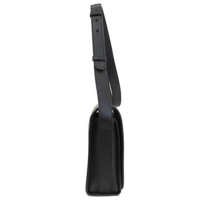BURBERRY Shoulder Bag leather black logo