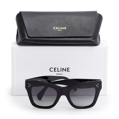 Celine CL4004IN Black Acetate Cat Eye Sunglasses