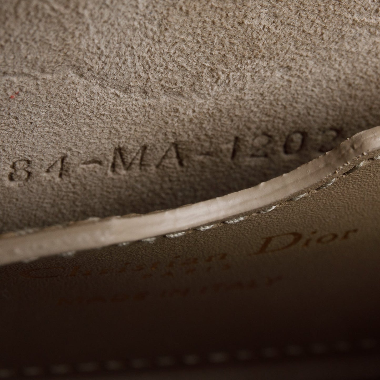 Christian Dior 2022 Taupe Box Calfskin East-West Bobby Bag