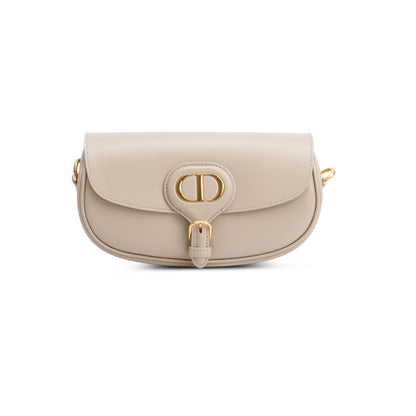 Christian Dior 2022 Taupe Box Calfskin East-West Bobby Bag