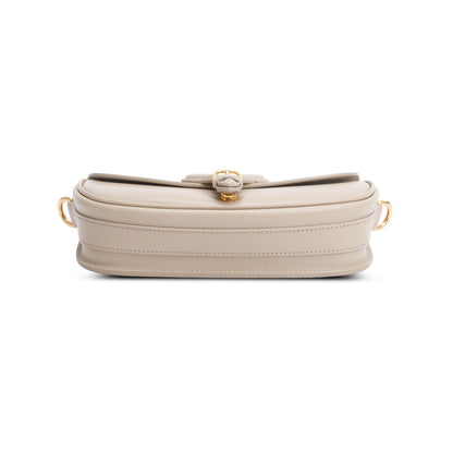 Christian Dior 2022 Taupe Box Calfskin East-West Bobby Bag