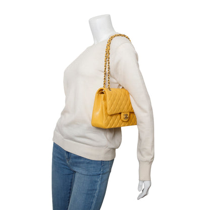 Chanel 2023 Quilted Caviar Leather Classic Medium Double Flap Bag