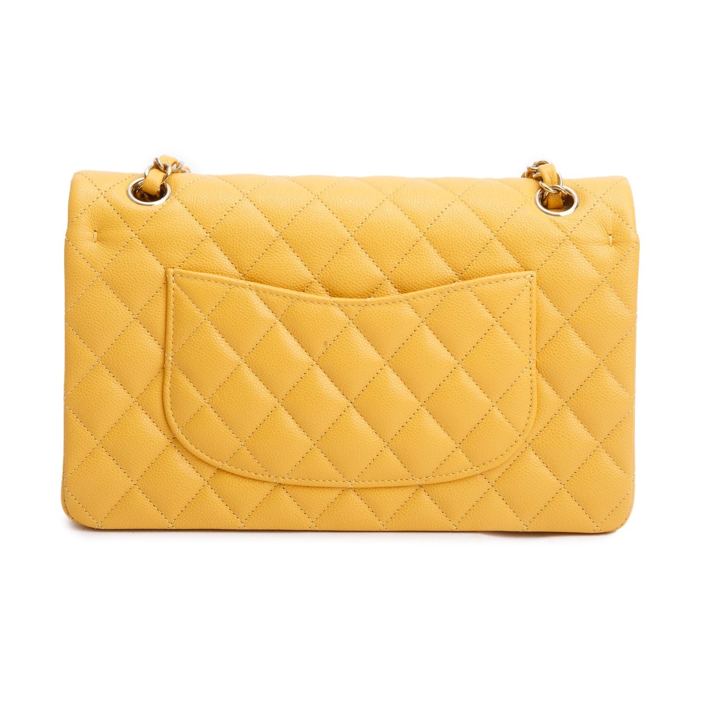 Chanel 2023 Quilted Caviar Leather Classic Medium Double Flap Bag