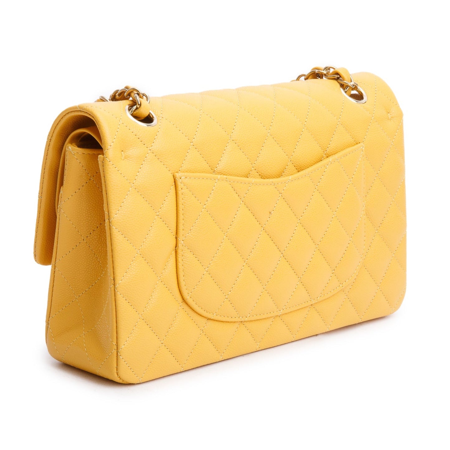 Chanel 2023 Quilted Caviar Leather Classic Medium Double Flap Bag