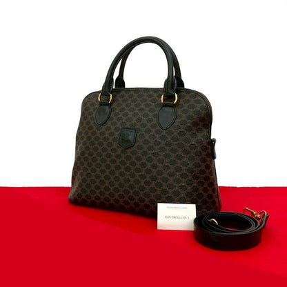 CELINE Shoulder Bag leather black