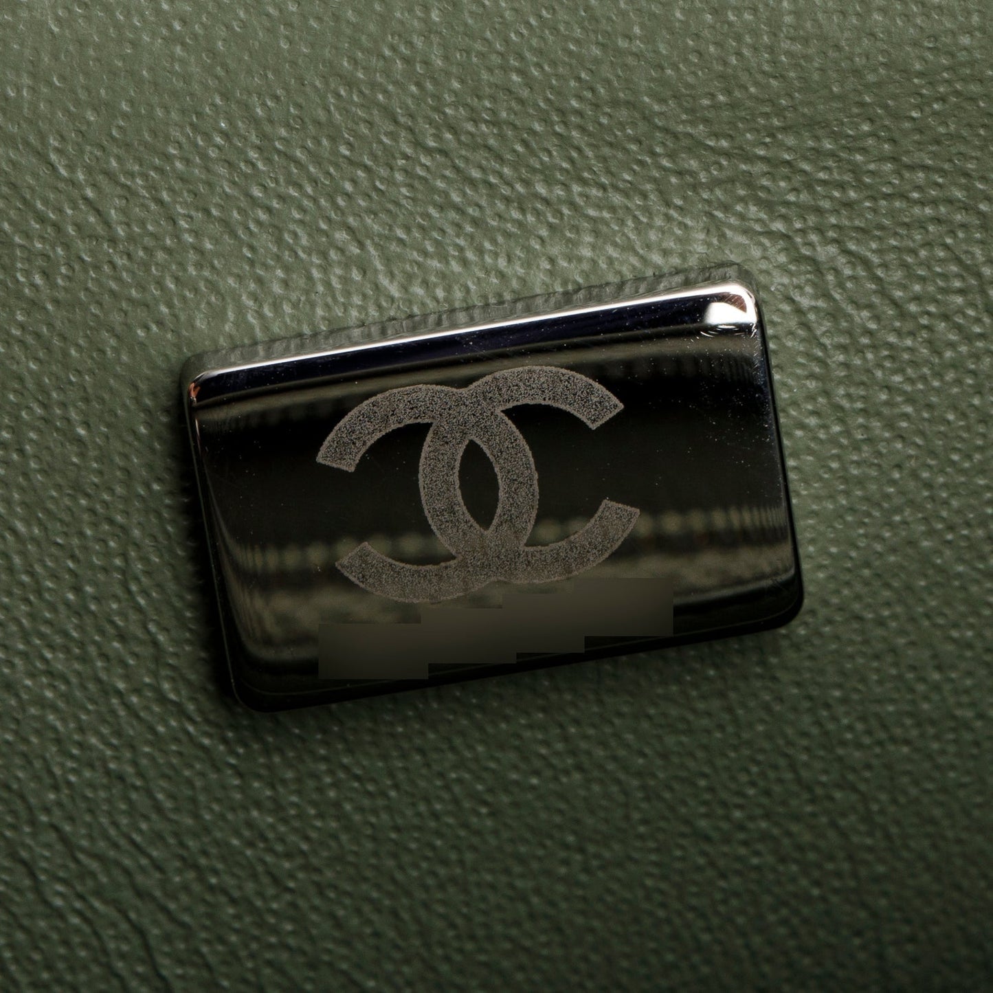 Chanel Oliver Green Quilted Lambskin Classic Mini Rectangular Flap Bag