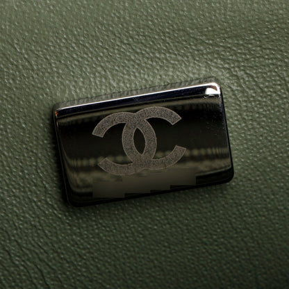 Chanel Oliver Green Quilted Lambskin Classic Mini Rectangular Flap Bag
