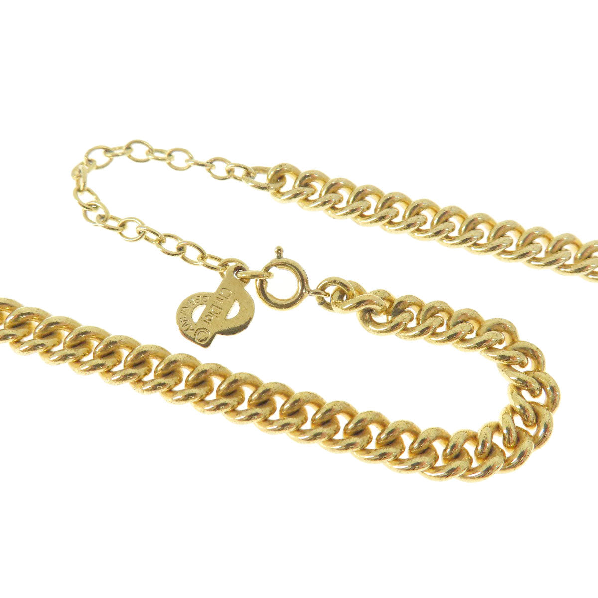 Christian Dior Necklace metallic gold Rhinestone Women