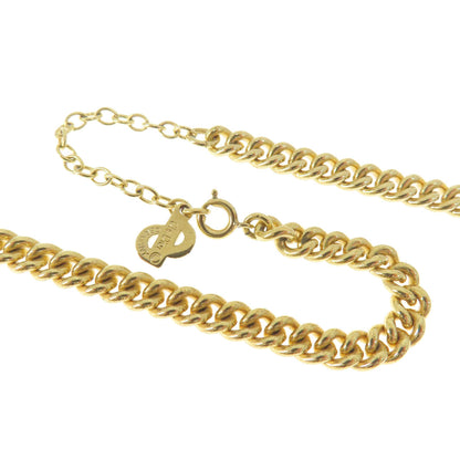 Christian Dior Necklace metallic gold Rhinestone Women