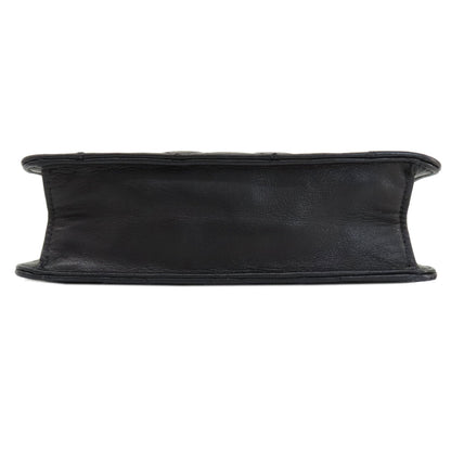 CHANEL Shoulder Bag lambskin black COCO Mark Matelasse Gold Metal