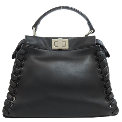 FENDI Handbag leather black Peekaboo Mini 2WAY