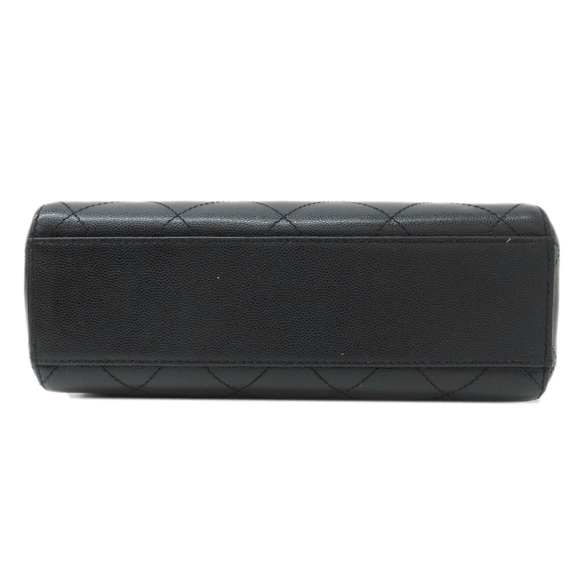 CHANEL Handbag Grained Calfskin Skin black COCO Mark