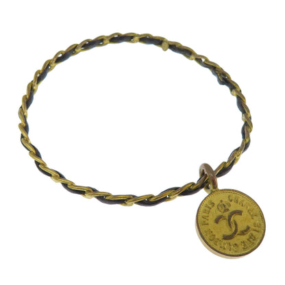 CHANEL bracelet metallic gold COCO Mark Bangle