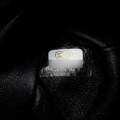 Chanel Black/White Tweed Houndstooth Quilted Mini Rectangular Flap