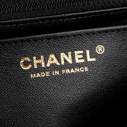 Chanel Black/White Tweed Houndstooth Quilted Mini Rectangular Flap