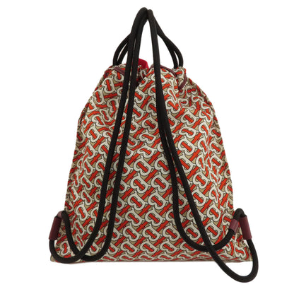 BURBERRY Backpack Nylon Brown B logo Women