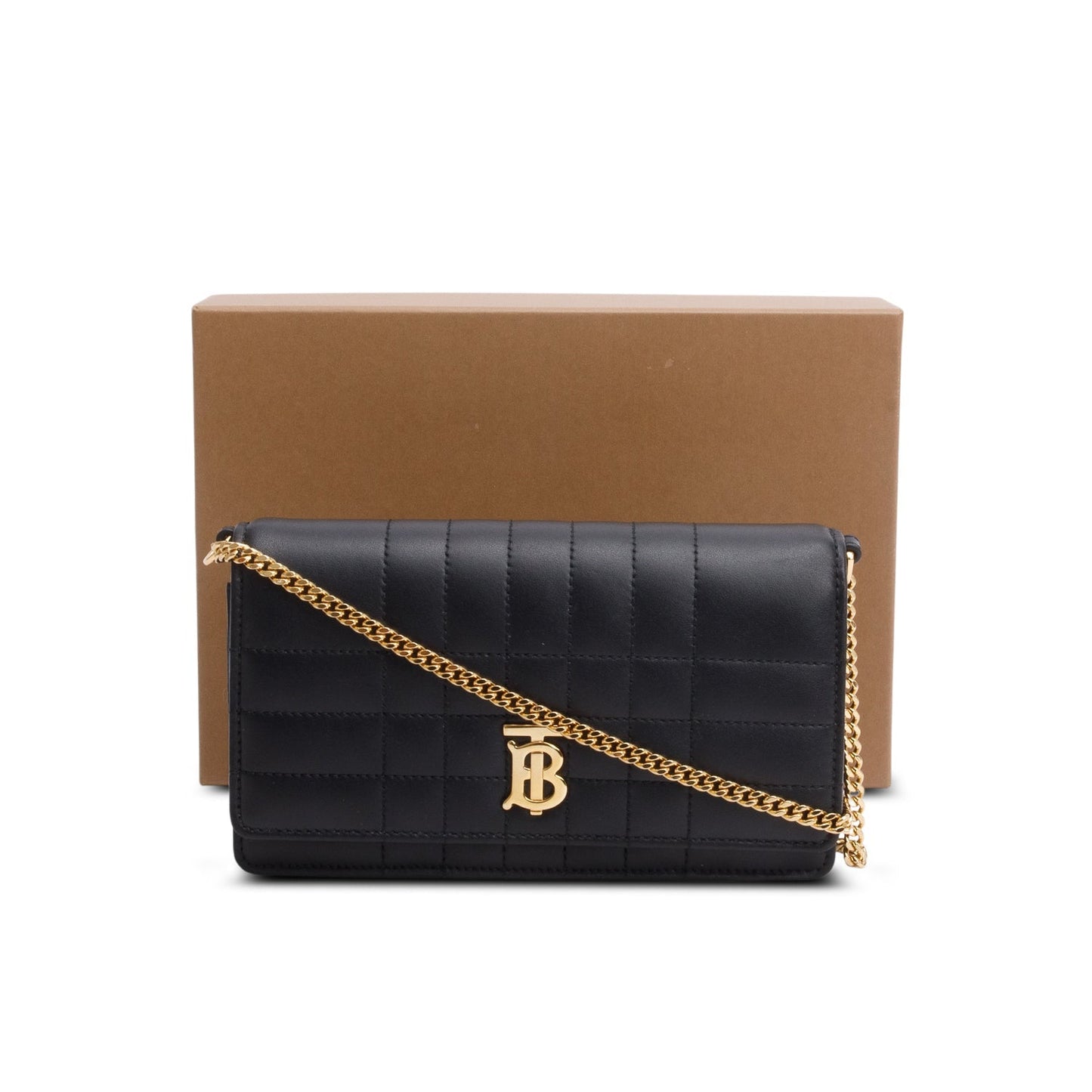 Burberry Black Quilted Leather Mini Lola Bag