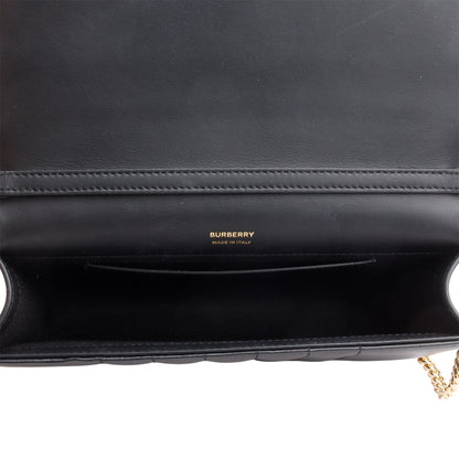 Burberry Black Quilted Leather Mini Lola Bag