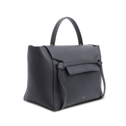 Celine Black Grained Leather Mini Belt Bag