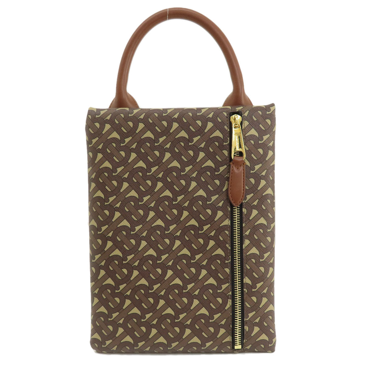 BURBERRY Handbag PVC Brown B logo total pattern
