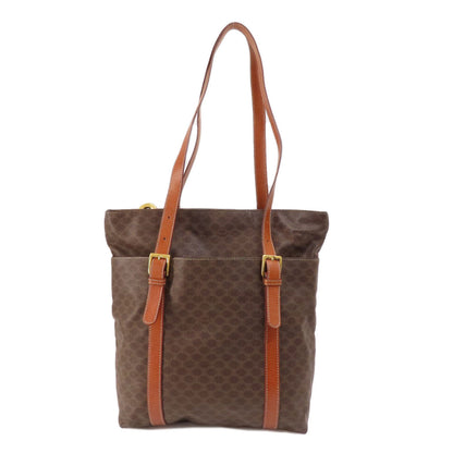 CELINE Tote Bag PVC Brown Macadam Pattern Women