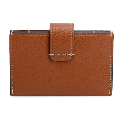 Celine 2025 Tan Supple Grained Calfskin Leather Accordeon Card Holder Nino