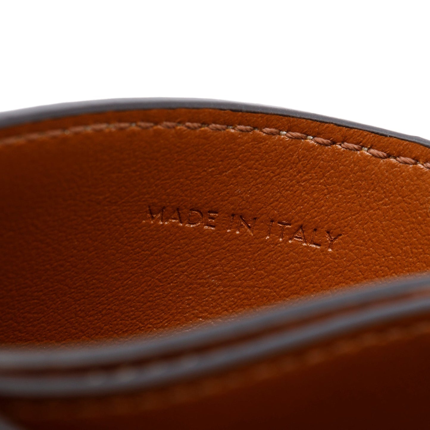 Celine 2025 Tan Supple Grained Calfskin Leather Accordeon Card Holder Nino