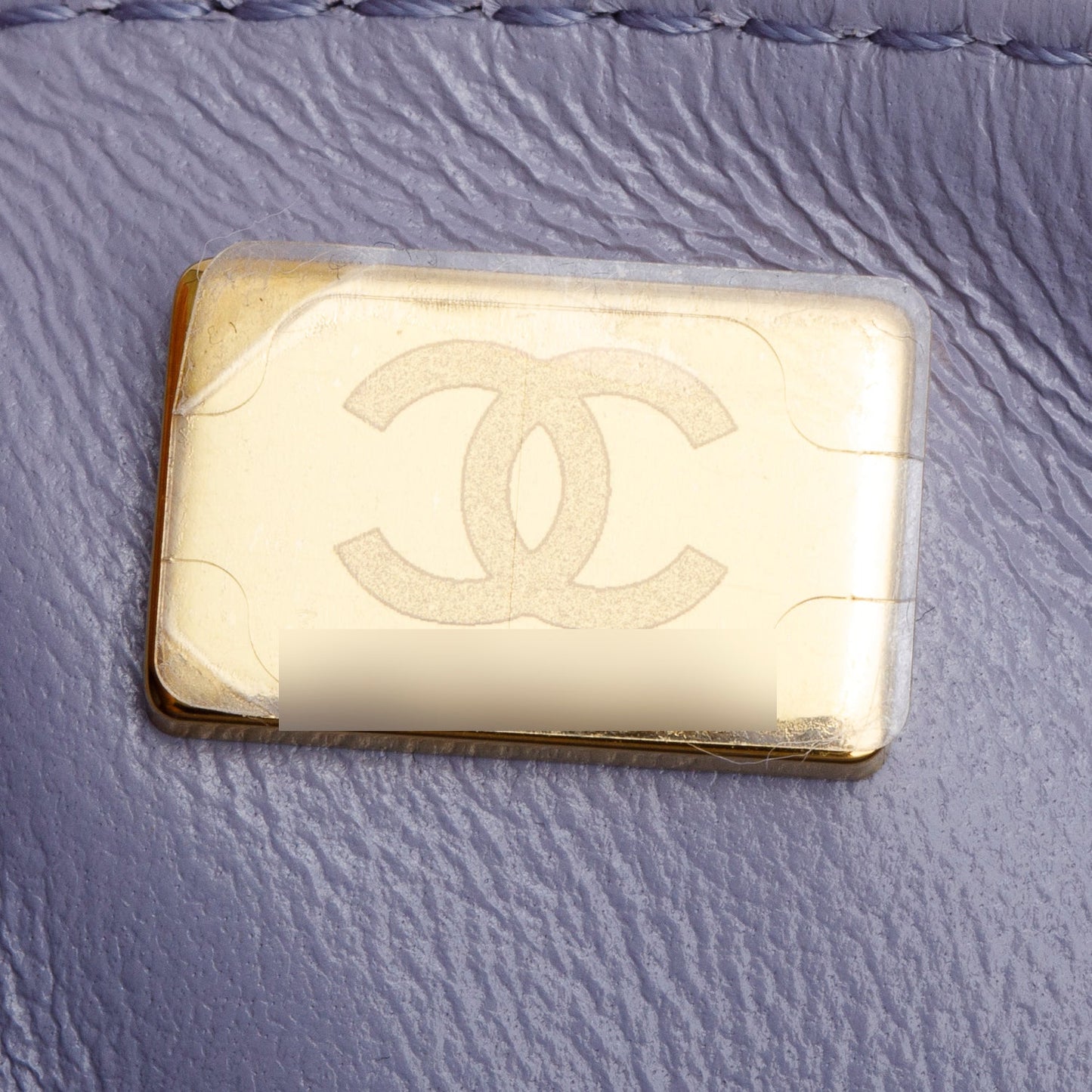 Chanel 2024 Purple Quilted Caviar Leather Mini Top Handle Flap Bag