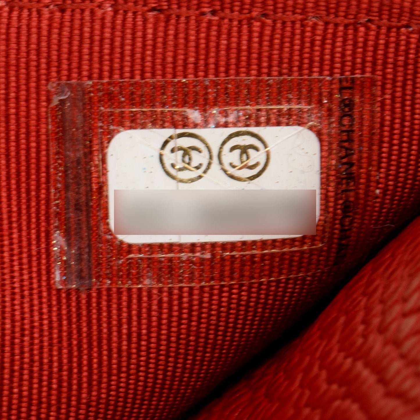 Chanel Red Quilted Caviar Leather Classic Wallet on Chain