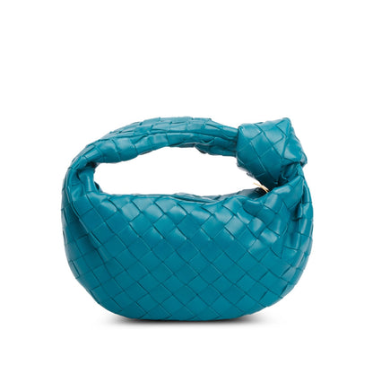 Bottega Veneta Teal Lambskin Intrecciato Mini Jodie