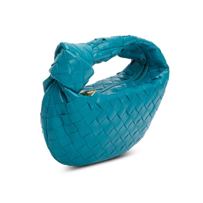 Bottega Veneta Teal Lambskin Intrecciato Mini Jodie