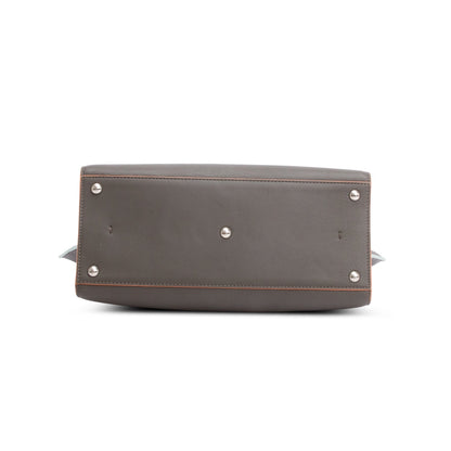 Fendi Grey Vitello Dolce Petite 3Jours Tote