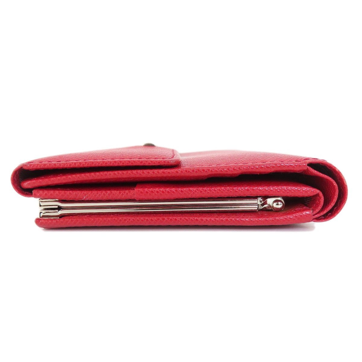 BURBERRY Bifold Wallet PVC Red logo Women