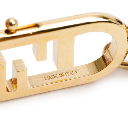 Fendi Gold-Tone Metal Chain O'Lock Strap You Bag Strap