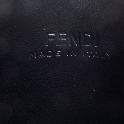 Fendi 2023 Black Calfskin Leather FF Diamonds Card Case