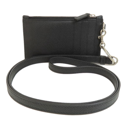 BALENCIAGA Coin case 594548 leather black logo Women(Unisex)